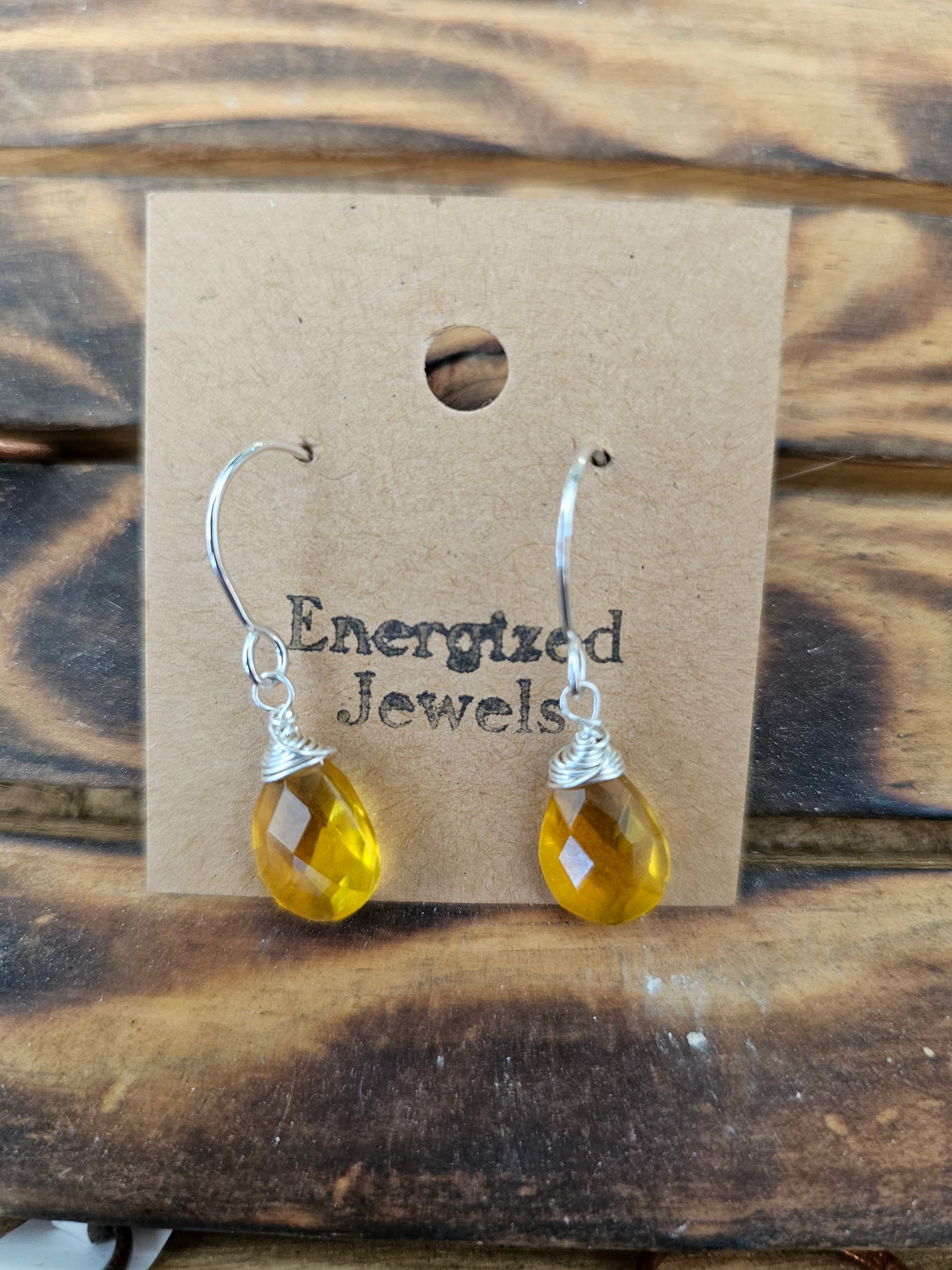 Smokey Citrine Sterling Silver Dangle Earrings