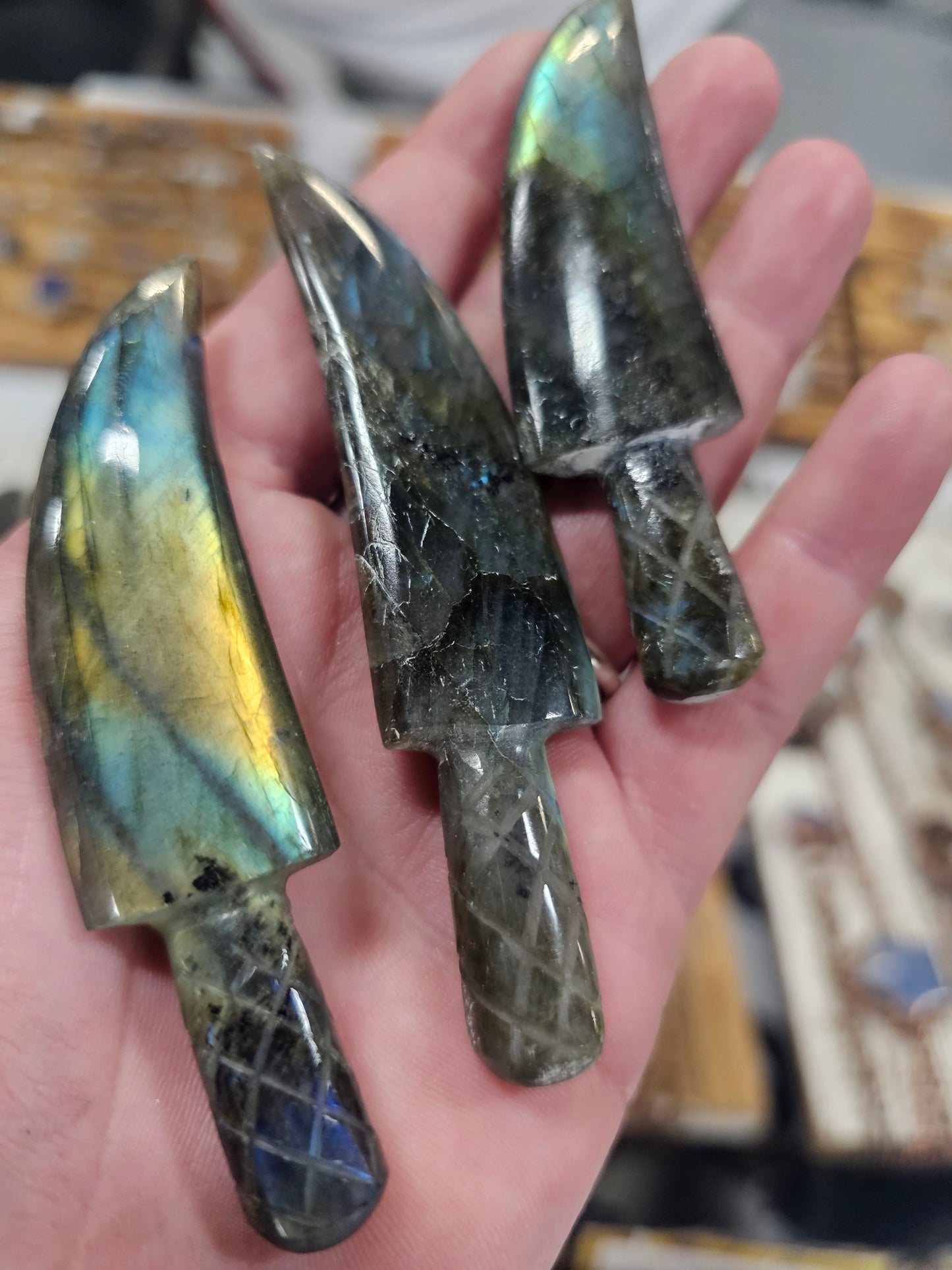 Labradorite Knife Shape