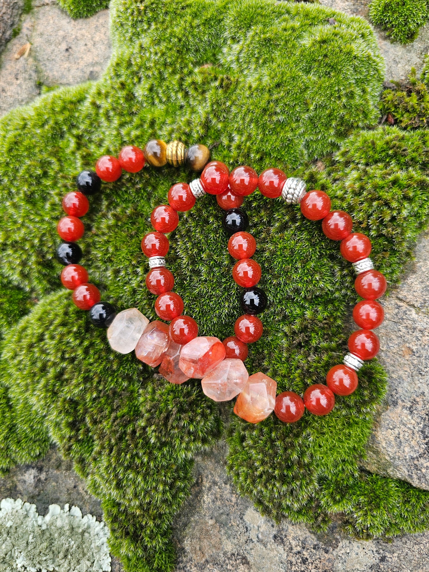Red Carnelian Fire Quartz Bracelet