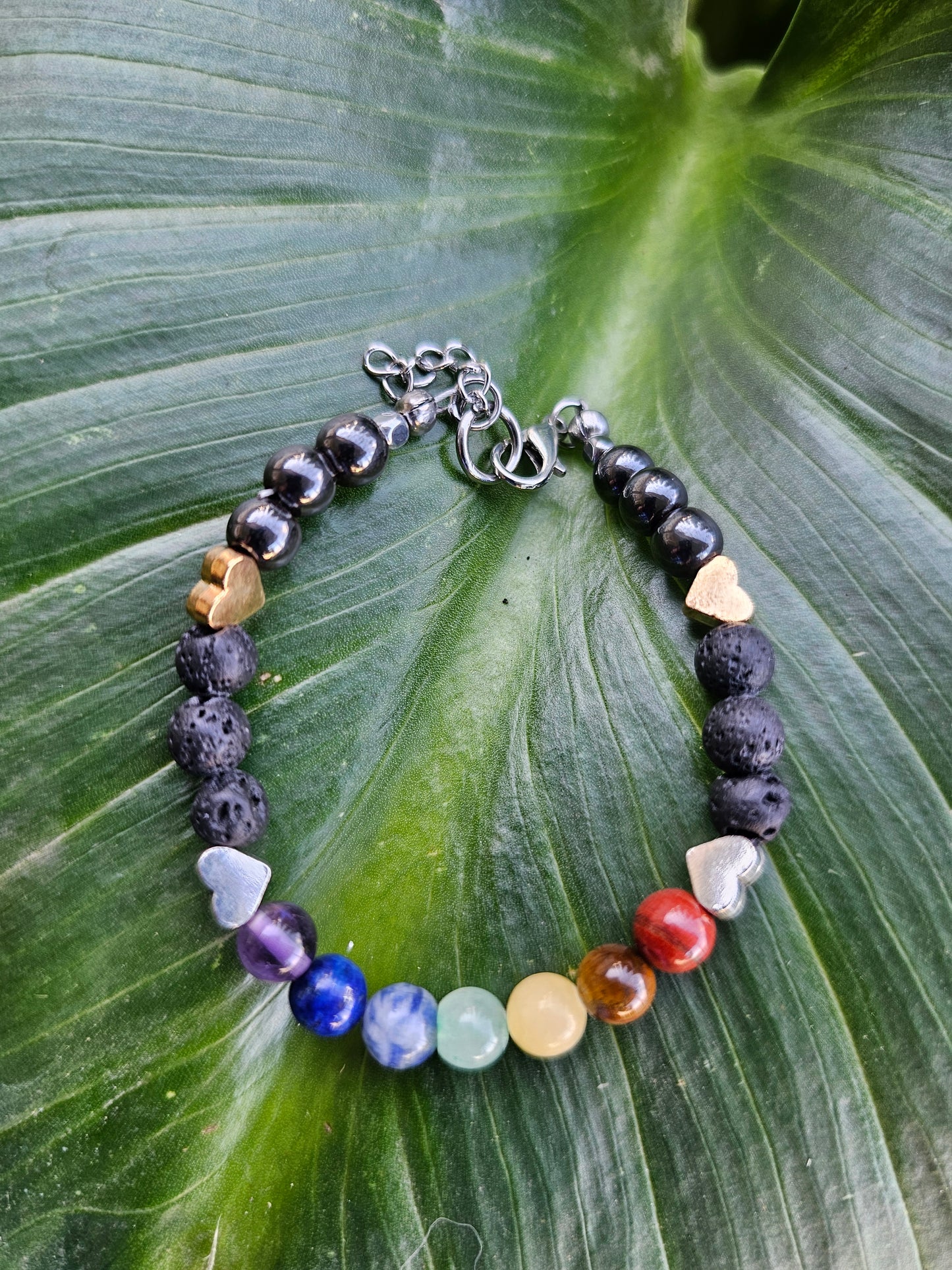 🤍 Chakra Hematite Bracelet