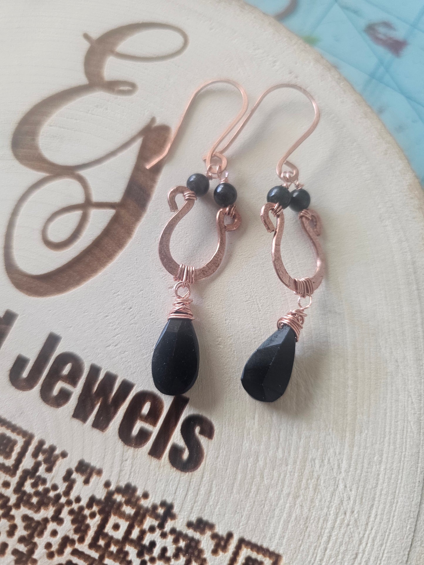 Elevate Copper Drop Spinel Earrings