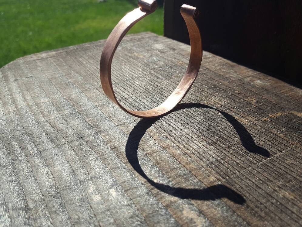 FAITH Bracelet Cuff, Personalized Copper Cuff,  Custom Word Bracelet, Scroll Rolled Ends, Rheumatoid Arthritis, Copper FAITH Bracelet