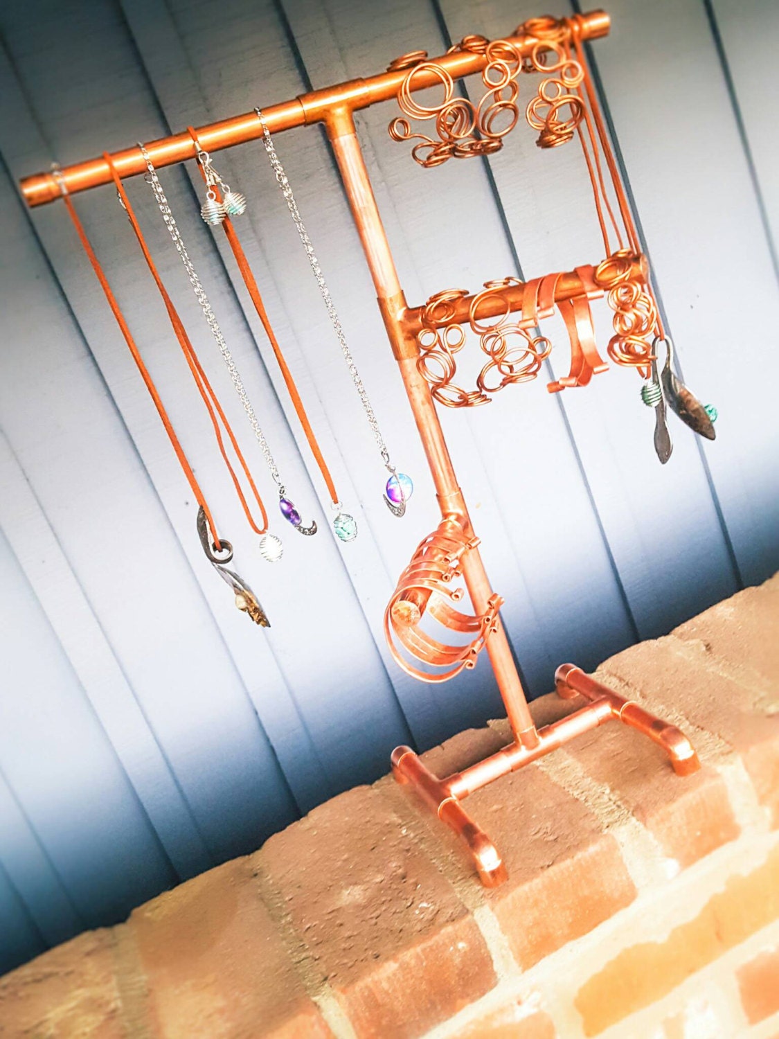 5 Hammered Bracelets, Stacked Bracelet Set, Personalized Bracelets, Hand Stamped Cuffs, Hammered Jewelry