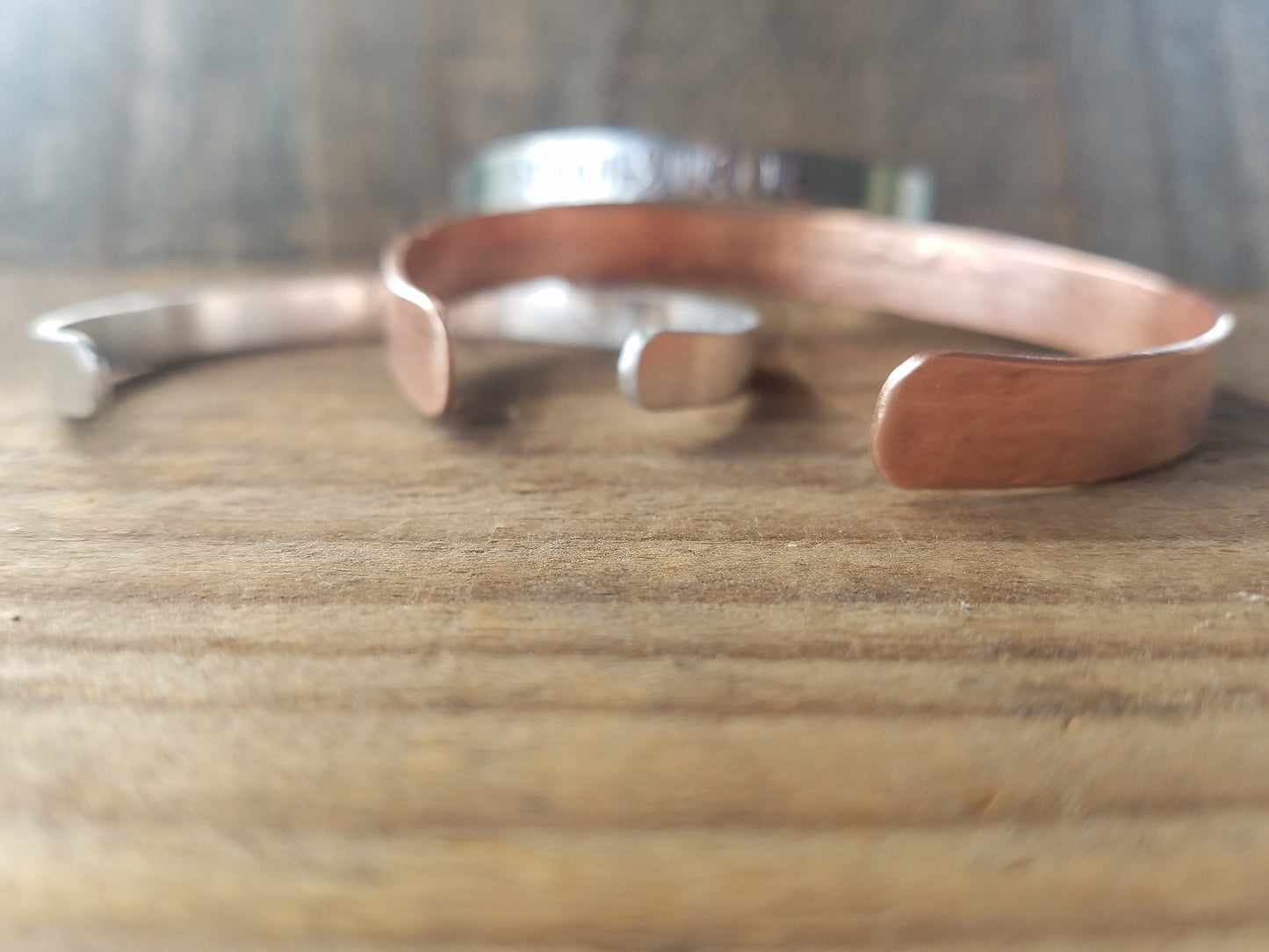 Copper Bracelet, Personalized Copper Bracelet, Monogrammed Copper Cuff, Monogram Bracelet, Customized Copper Bracelet, Stacked Bracelets