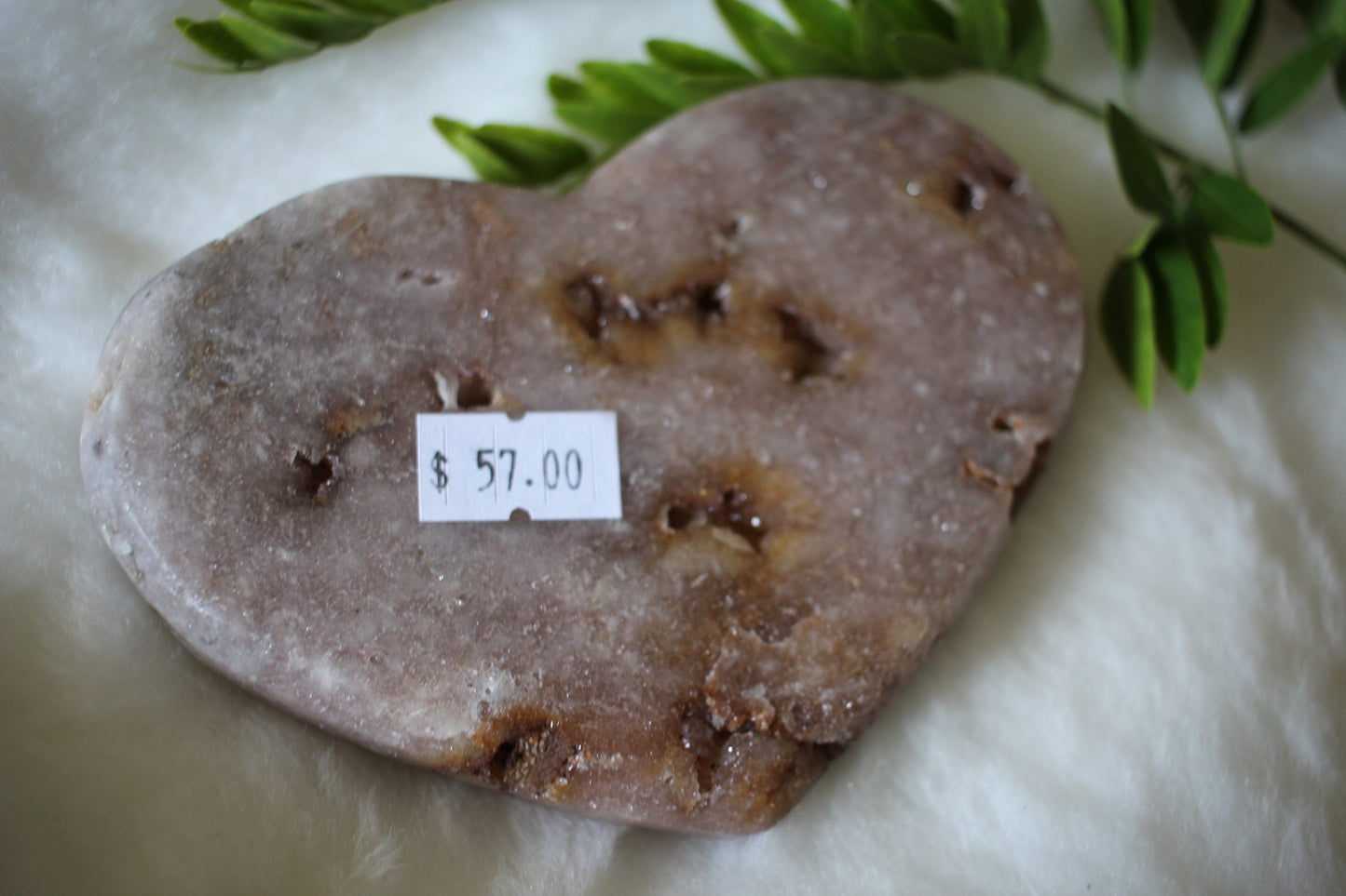 Rare Crystals | PINK AMETHYST HEART | Crystal Healing Love