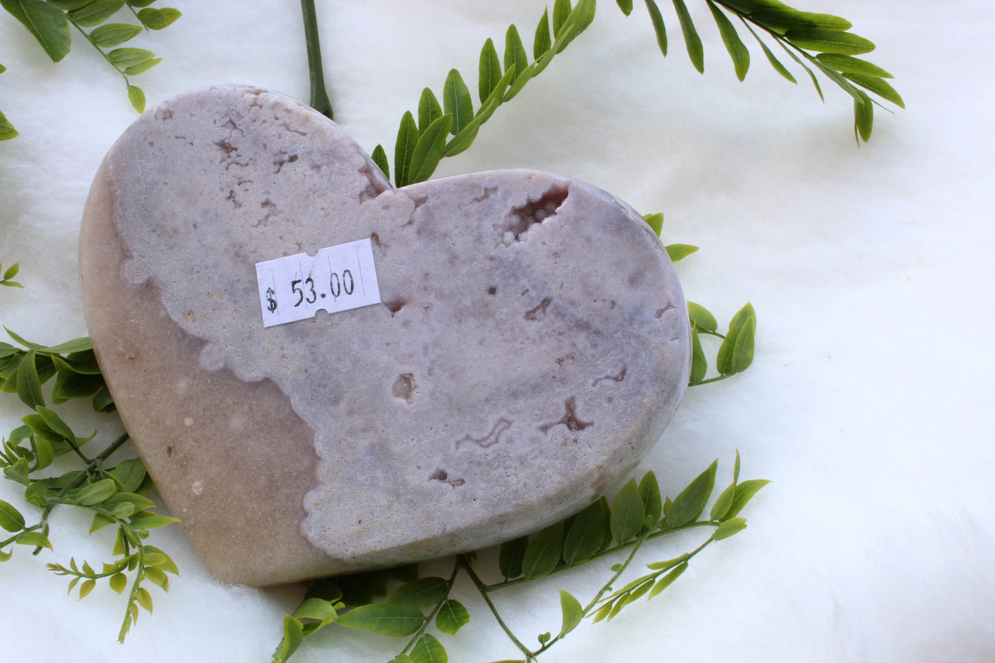 PINK AMETHYST Heart | Pink Druzy Heart | Pink Crystal | Heart Shaped Pink Crystal