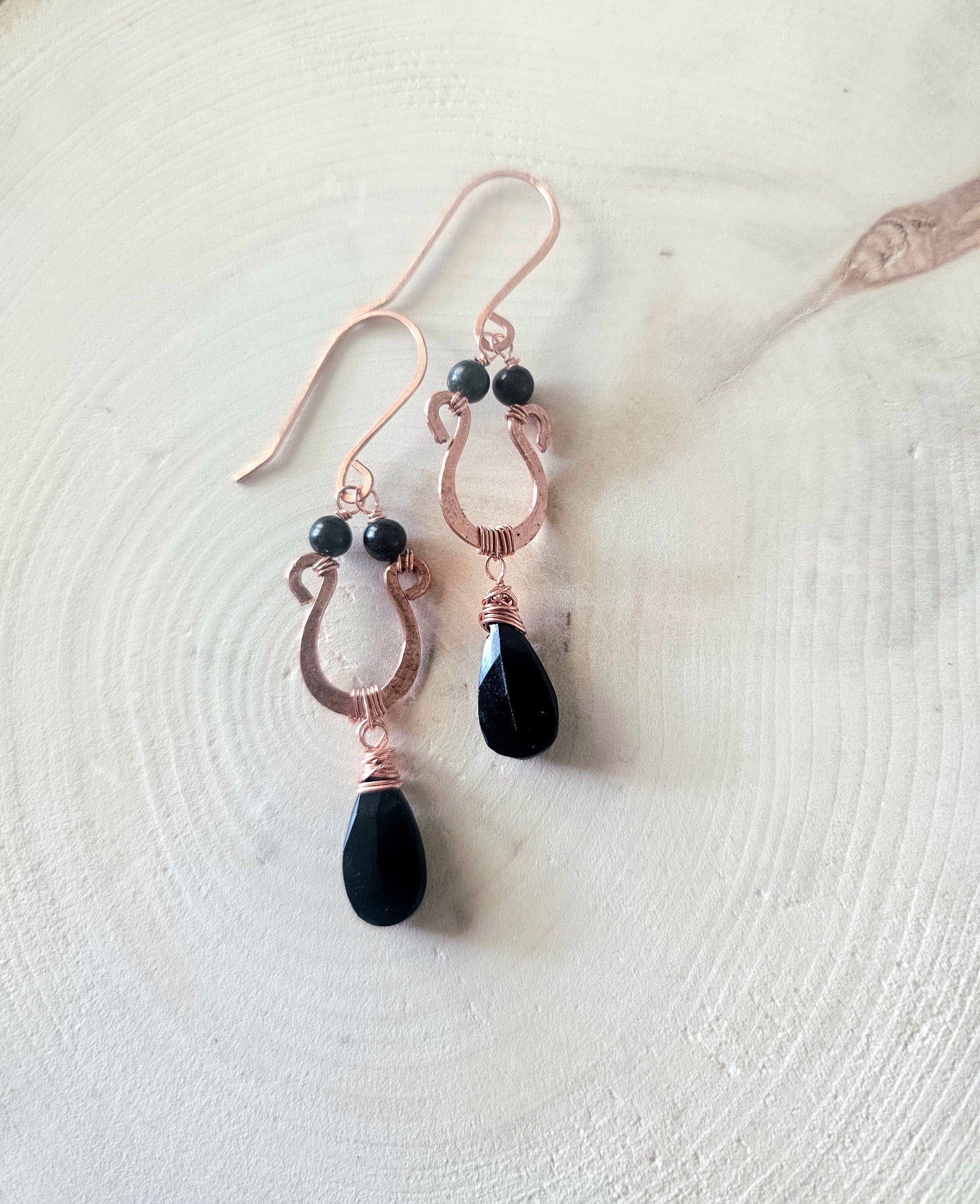Elevate Copper Drop Spinel Earrings