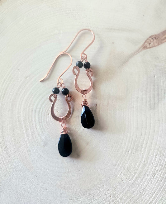 Elevate Copper Drop Spinel Earrings