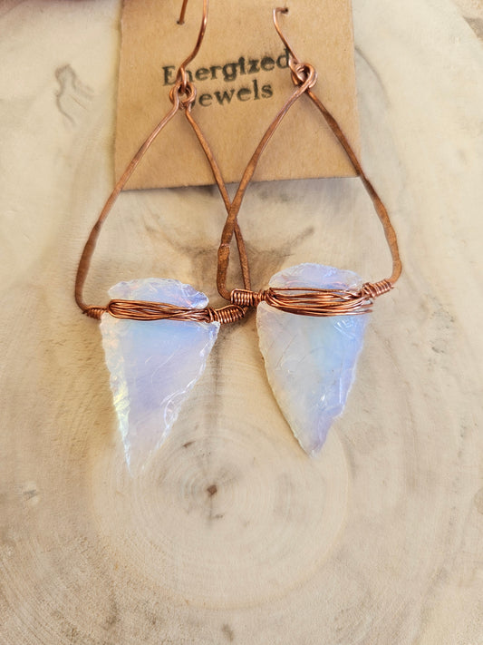 Opalite Arrowhead Earrings
