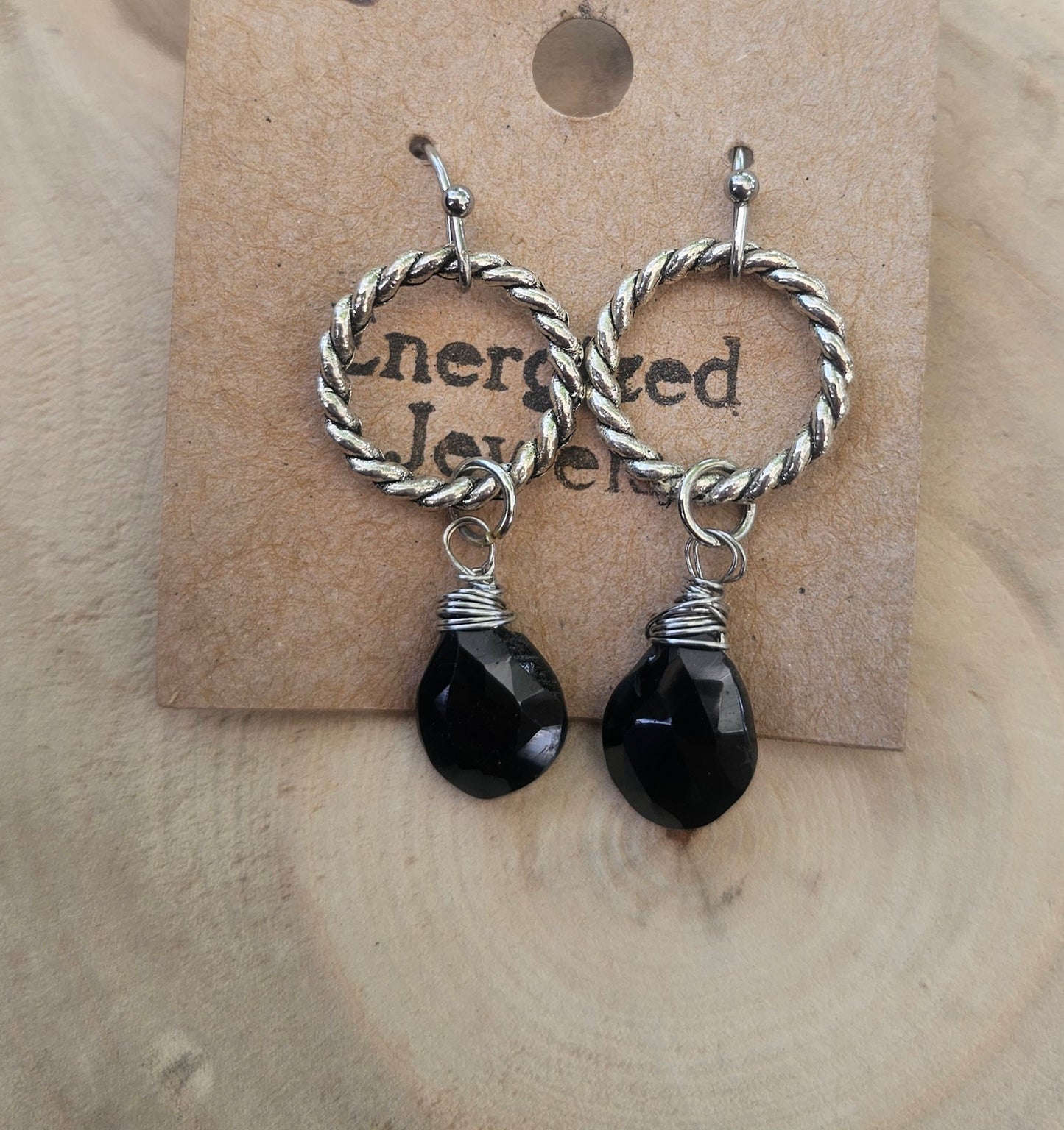 Spinel Hoop Earrings