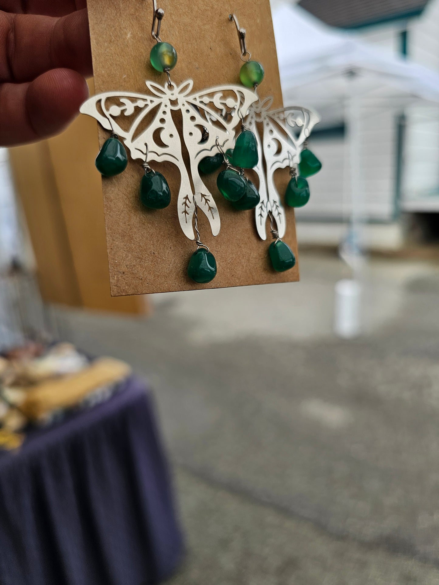Luna Moth Earrings