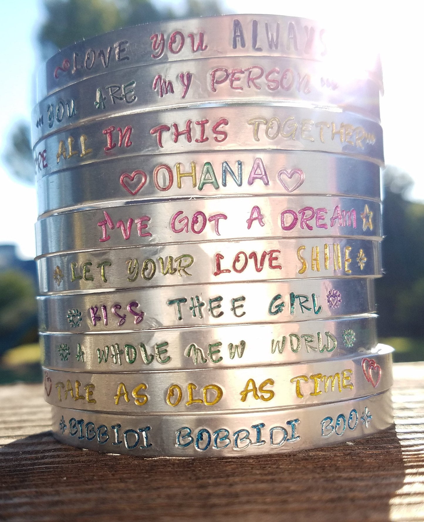 Disney High School Musical Inspired Disney Jewelry, Were All In This Together, Inspirational Bracelet, Quote Bracelet, Disney Quotes