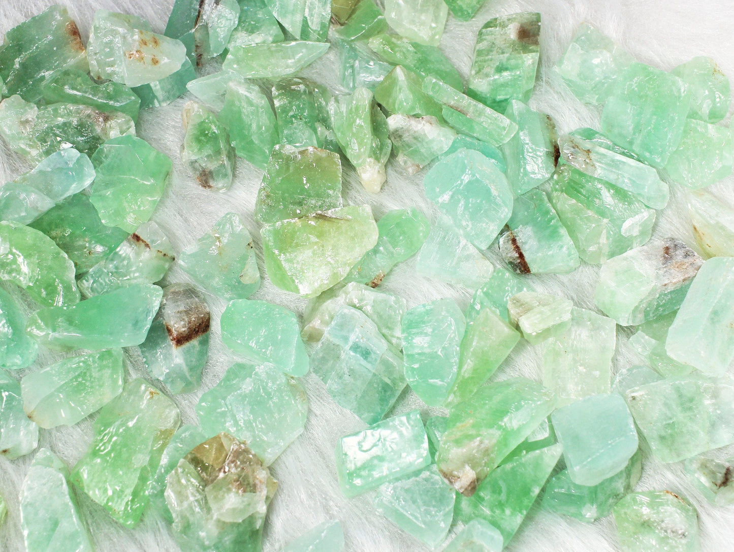 Green Calcite Natural Rough Stones | Raw Mexican Calcite | Natural Rough Healing Stones | Green Stones | Metaphysical Healing