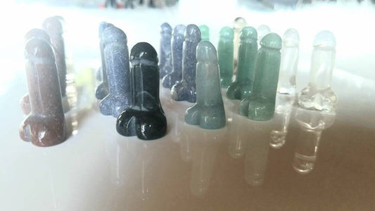 Crystal Penis - Crystal Bachelorette Gift - Crystal Phallus - Mini Crystal Penis - Standing Crystal Penis