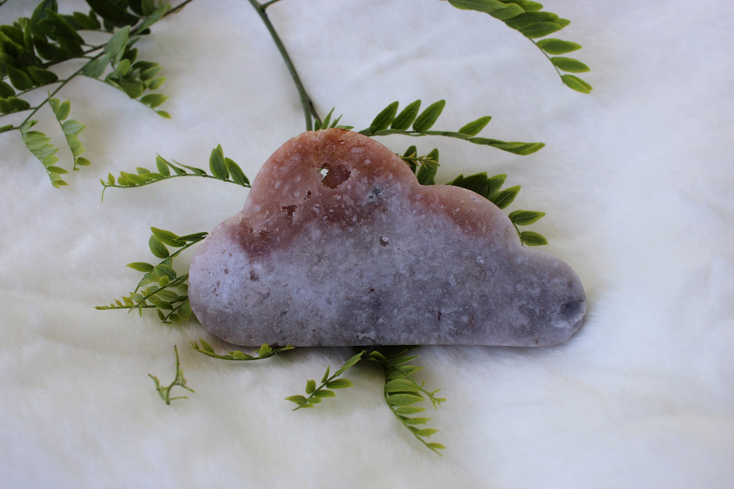 Large Carved AMETHYST | Pink Druzy Cloud | Sparling Pink Crystal | Energized Crystals