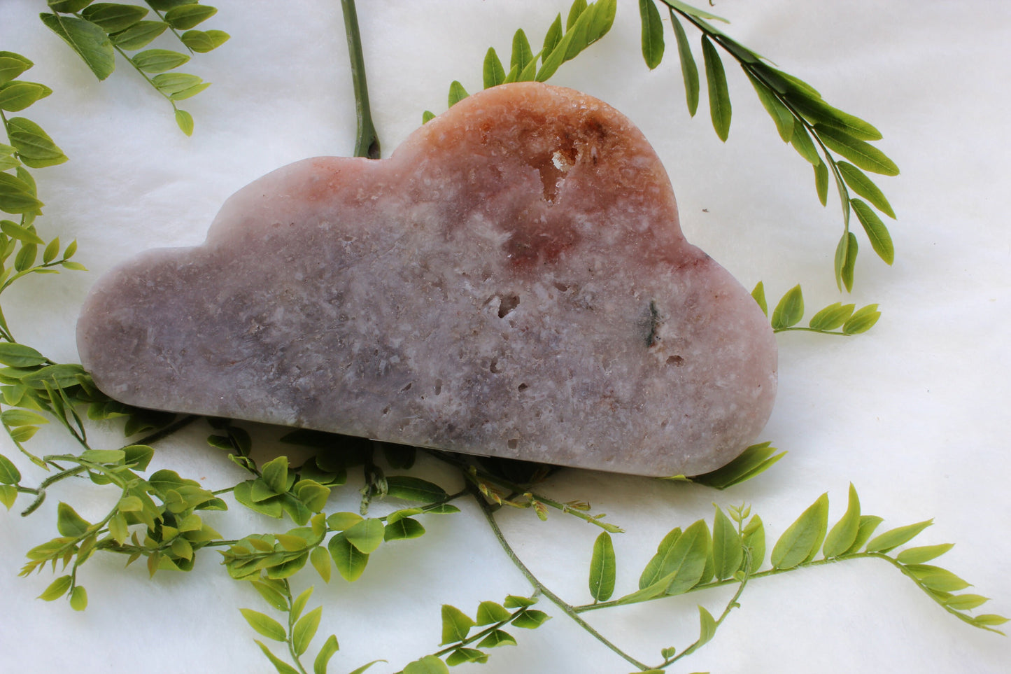 Large Carved AMETHYST | Pink Druzy Cloud | Sparling Pink Crystal | Energized Crystals
